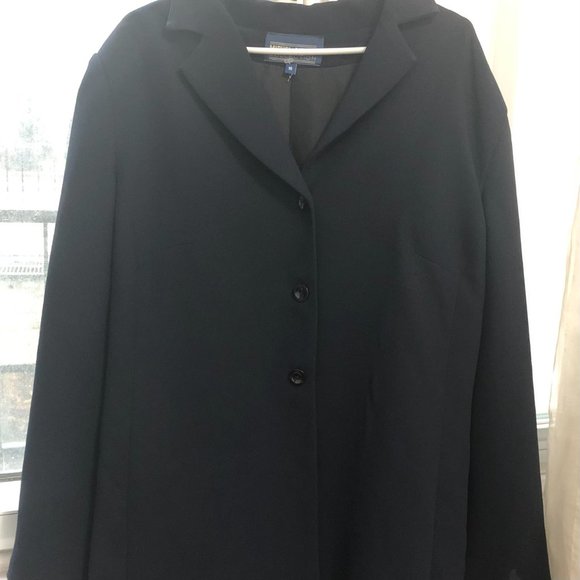 Michel Antoni Navy Button-Up Blazer/Light Coat - Picture 2 of 7